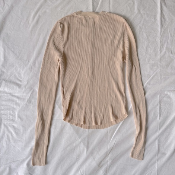 ZARA Ribbed Long Sleeve Top - Picture 10 of 13